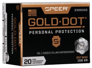 Speer Gold Dot 158gr Hollow Point .357 Magnum Ammo - Box of 20